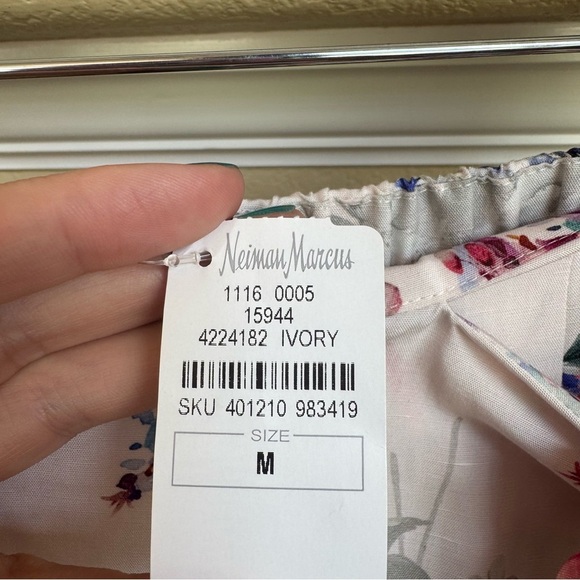 NWT KOBI HALPERIN Luxe Alix Wrap linen Skirt Size M floral Print Midi Length - Picture 9 of 10